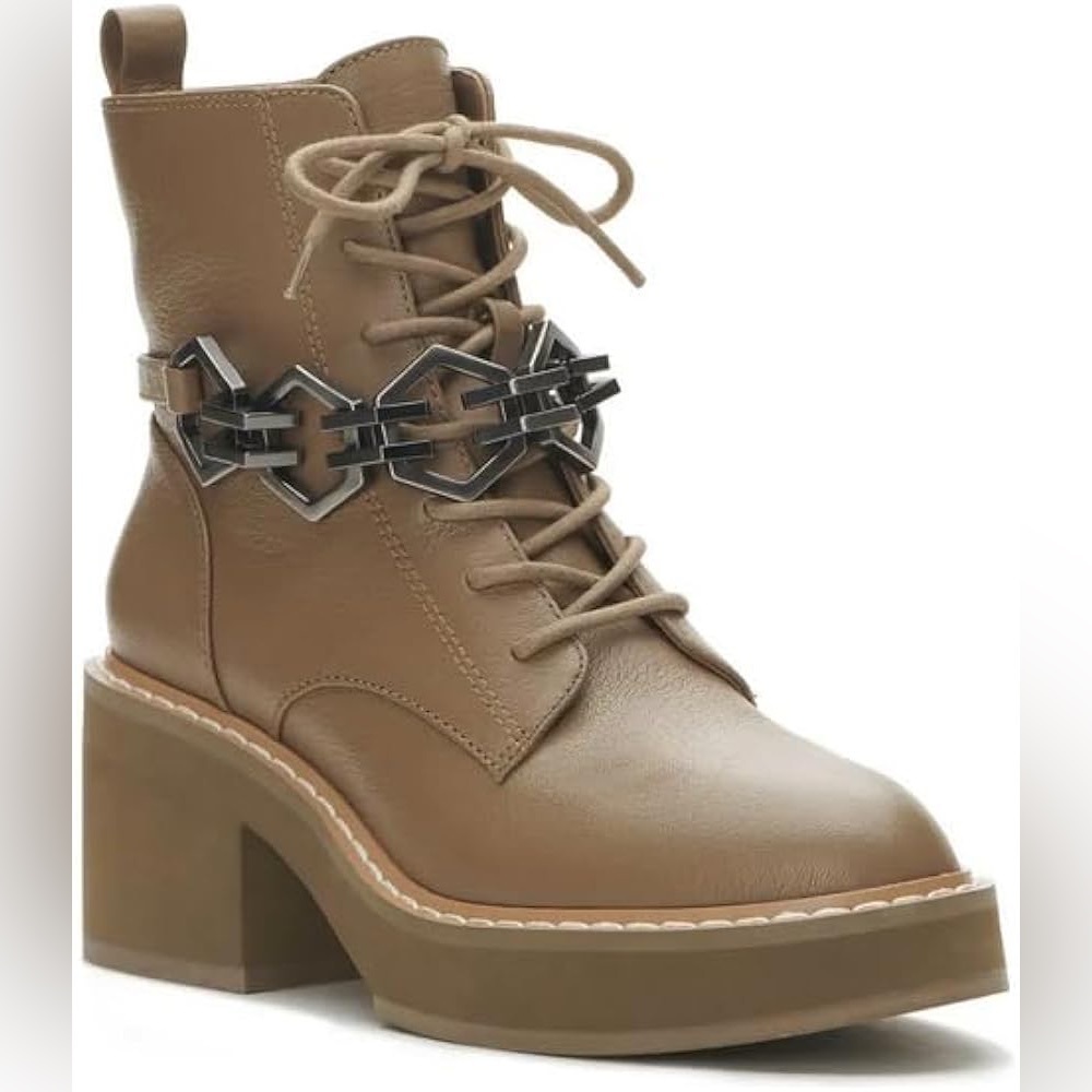 Vince Camuto Keltana Combat Boot Cub Brown Size 8.5 - Picture 2 of 10